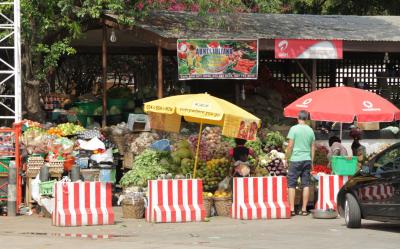 Fruit stalls in Accra, Ghana